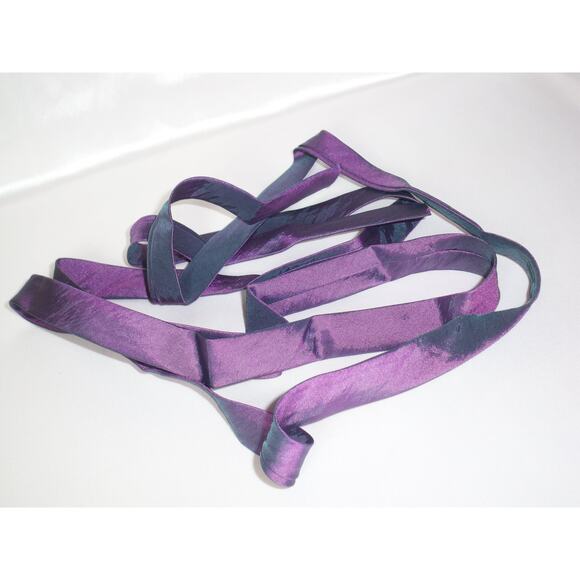 Purple corset lacing, replacement lacing, Corset Back Prom Satin Straps lacing - Picture 2 of 3